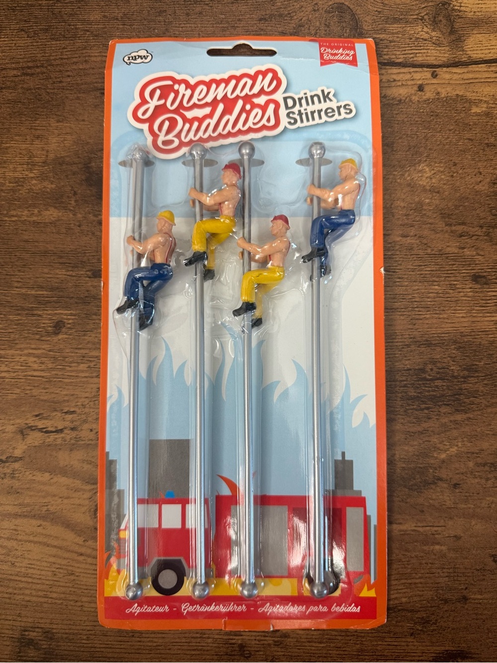 New NPW Fireman Buddies - Drink Stirrers